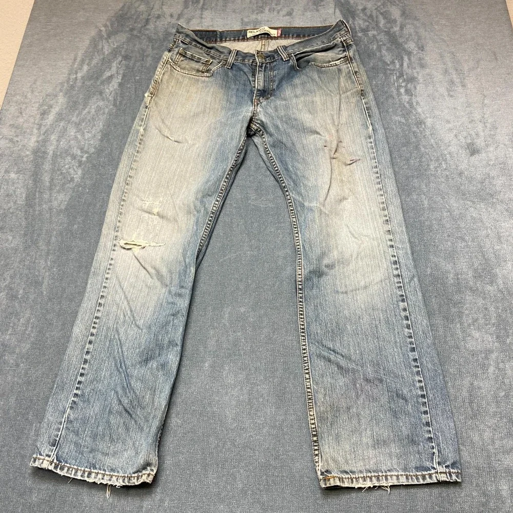 Levi's 559 Jeans Mens 33x32 Blue Denim All Day Comfort Relaxed Fit Straight Leg